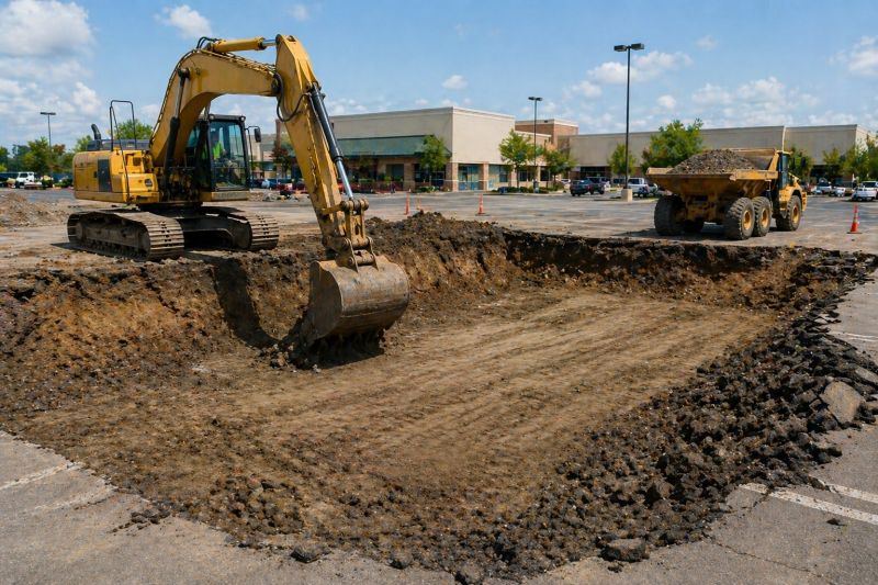 Parking Lot Gravel Repair in Cumming, GA